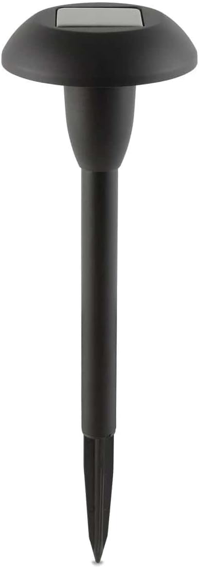 Solar Powered LED Path Lights, Dome Design, 12 Lumen Outdoor Landscape Lighting, 6 Count