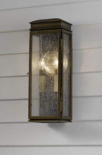 Feiss OL7400ASTB Whitaker Outdoor Lighting Wall Pocket Sconce, Bronze, 2-Light (6"W x 17"H) 120watts