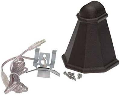 DEKOR LED Tear Drop Deck Rail Light for Fence Posts Wall Lighting Outdoor Low Voltage (Antique Metal Black)