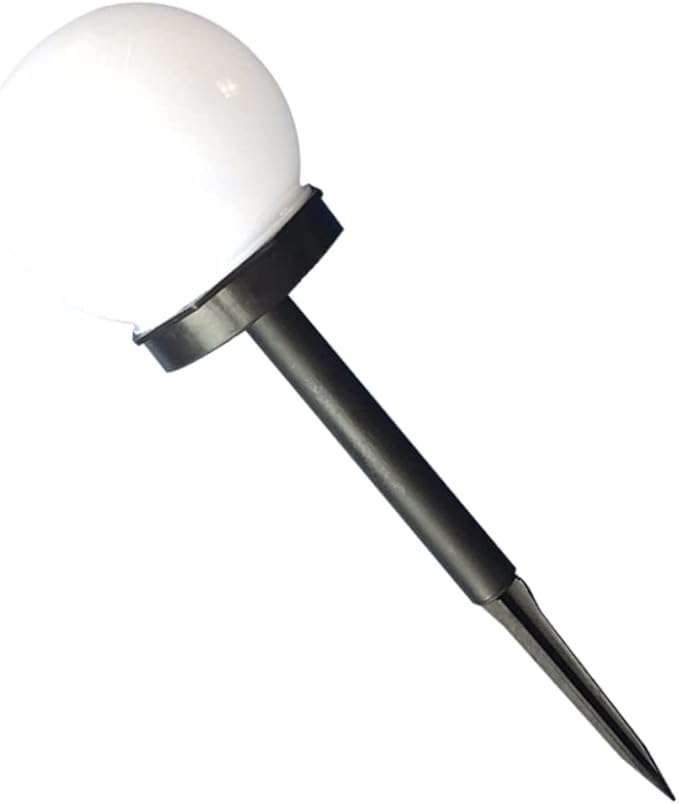 HOMSFOU 4pcs Solar Lawn Lights White Shaped Garden Lamps Solar Pathway Lights for Outdoor Patio and Decor