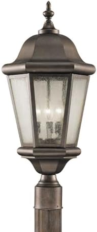 Feiss OL5902CB Martinsville Outdoor Patio Wall Lantern, 3-Light, 180watts, Bronze (10"W by 17"H)