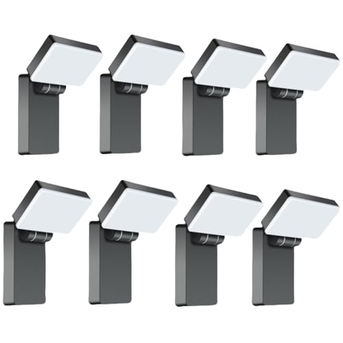 40W Modern Sleek Flood Light 3000LM 5000K for Backyard 8 Pack