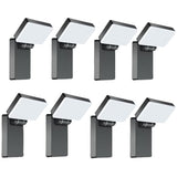 40W Modern Sleek Flood Light 3000LM 5000K for Backyard 8 Pack