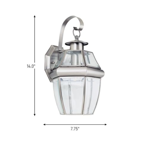 Generation Lighting Lancaster Outdoor Wall Lantern in Polished Brass