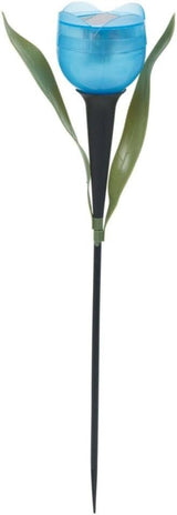 anso 6pcs Garden Tulip Flower Shape LED Solar Powered Lights Outdoor Yard Standing Decors (Blue) | Lumora