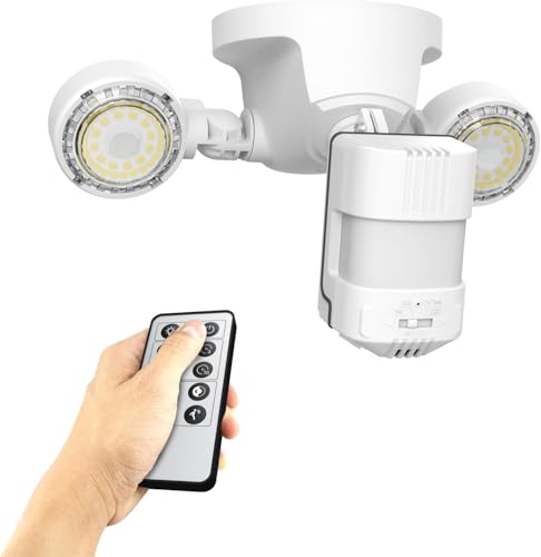 SANSI 25W 3000LM Motion Sensor Outdoor Lights, Remote Control, Standard