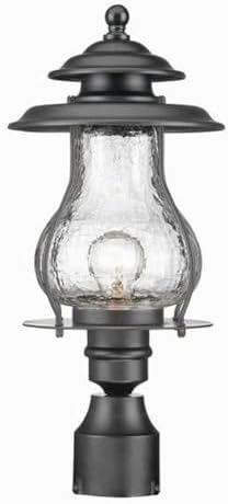 Acclaim 8207BK Blue Ridge Collection 1-Light Post Mount Outdoor Light Fixture, Matte Black | Lumora