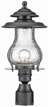 Acclaim 8207BK Blue Ridge Collection 1-Light Post Mount Outdoor Light Fixture, Matte Black | Lumora