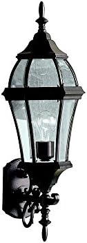 Kichler 9791BK Townhouse Outdoor Wall 1-Light, Black 7.5-Inch | Lumora