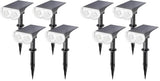 Linkind Solar Lights Outdoor Waterproof Landscape Spotlight Daylight 8 Pack