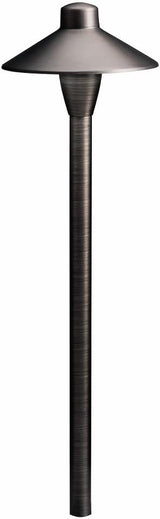 Kichler 1-Light Outdoor Path Light in Centennial Brass, Outdoor Landscape Lighting Fixture for Pathway, Garden and | Lumora