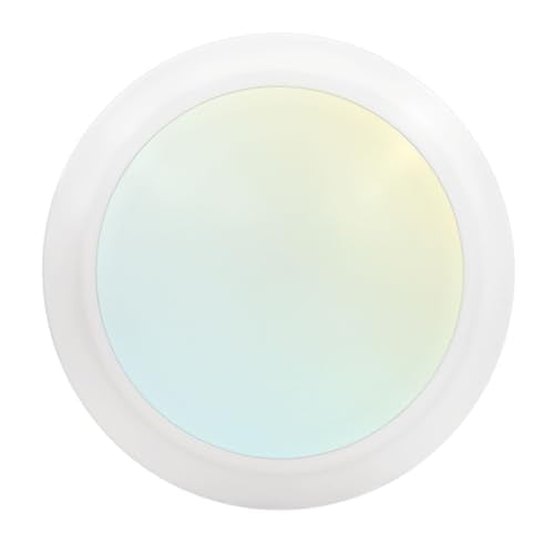 LUXRITE 6 Inch LED Disk Lights, 12.5W, 1000LM, 120V, White (1 Pack)