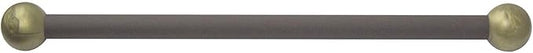 Solus SCA-335BZ-2 15" Aluminum Cross Arm Ladder Rest for Outdoor Lamp Posts and Poles, Easy to Mount, Maintenance Free and Weather Resistant, Bronze Bar with Gold Caps