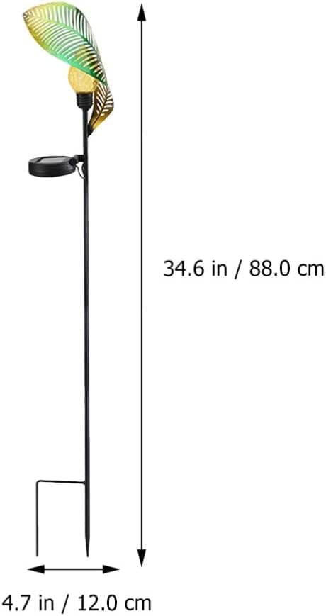 Solar Garden Lights Solar Pathway Lights Solar Garden Leaf Stake Lights Pathway Markers Landscape Lights Solar Garden Lawn Lights for Lawn Patio Yard Walkway