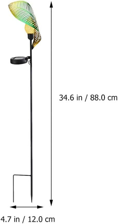 Solar Garden Lights Solar Pathway Lights Solar Garden Leaf Stake Lights Pathway Markers Landscape Lights Solar Garden Lawn Lights for Lawn Patio Yard Walkway