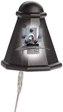 DEKOR LED Tear Drop Deck Rail Light for Fence Posts Wall Lighting Outdoor Low Voltage (Antique Metal Black)