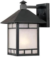 Acclaim 9002BK Artisan Collection 1-Light Wall Mount Outdoor Light Fixture, Matte Black | Lumora