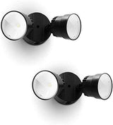 LUTEC 2 Packs P6221B 2000 Lumen 18 Watt 28 LED Dual-Head Flood Light Outdoor, Waterproof Exterior Security Wall | Lumora