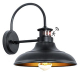12" Motion Sensor Outdoor Barn Lights, Farmhouse Gooseneck Porch Lights