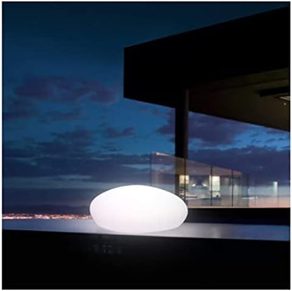 Britta Products Solar Path Stones - Waterproof Solar LED Light for Garden Paths and Stairs - LED Cool White Stone Markers - Set of 3 Stone Lamps