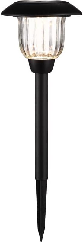 Living Accents 3010844 0.2 watt Black Solar Powered LED Pathway Light, Pack of 12