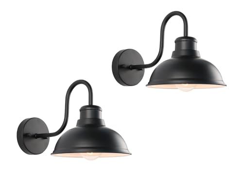 Barn Light Outdoor Wall Lights 8" Exterior Lighting Fixtures 2 Pack