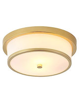 12 inch Flush Mount Ceiling Light, 2-Light Close to Ceiling Light Fixtures with Gold Finish for Bathroom Bedroom Kitchen Hallway (Gold)
