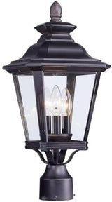 Maxim Knoxville-Three Light Outdoor Post Lantern in Early American Style-9 Inches Wide by 19.5 inches high | Lumora