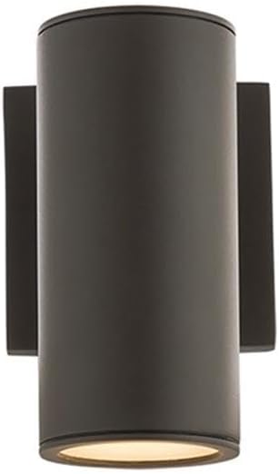 WAC Lighting, Cylinder LED Single Up or Down Indoor or Outdoor Wall Light 3000K in Bronze