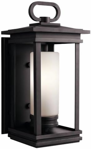 Kichler 49476RZ South Hope Outdoor Wall 1-Light, Rubbed Bronze, 19.75"