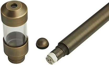 VOLT 12V Brass Max Spread LED Outdoor Path Light 4-Pack Expansion Kit (Bronze) for Low Voltage Landscape Lighting on Outdoor Pathway, Walkway, Garden, Driveway or Patio