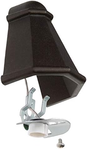 DEKOR LED Tear Drop Deck Rail Light for Fence Posts Wall Lighting Outdoor Low Voltage (Antique Metal Black)