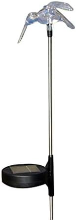 Set of 1 Solar Garden Stake Lights with Color Changing LED or Regular White LED Landscape Path Lights (1 Piece) (Humming (Wing Down))