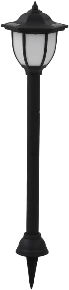 vidaXL Outdoor LED Solar Lamps - Set of 3 - Durable PP Construction, Eco-Friendly and Maintenance-Free Lighting for Gardens, Patios, Paths