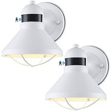 LONEDRUID 2 Pack Dusk Dawn Motion Sensor Outdoor LED Porch Light Fixtures