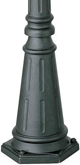 John Timberland Hepworth Traditional Outdoor Light Post and Cap Base Black Iron Aluminum Pole 76 3/4" Accessory for | Lumora