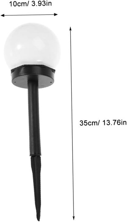 4pcs Solar Lawn Lights Outdoor Waterproof Ground Plug Courtyard Path Lighting Warm White Solar Garden Lights for Landscape and Patio