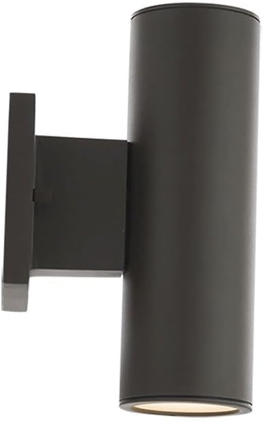 WAC Lighting, Cylinder LED Double Up and Down Indoor or Outdoor Wall Light 3000K in White