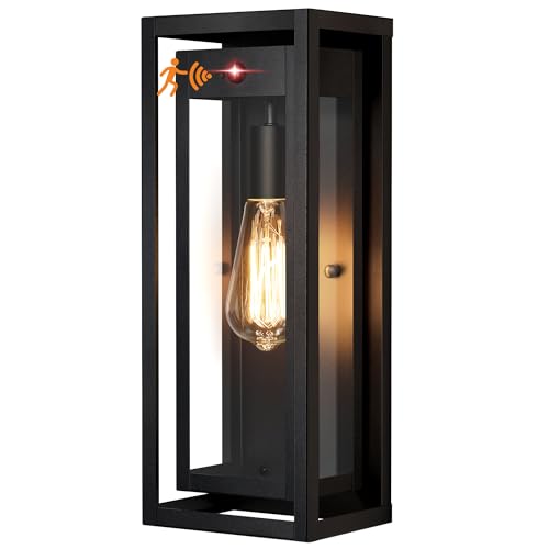 15" Motion Sensor Outdoor Wall Lights, Outdoor Sconces, 1 Pack