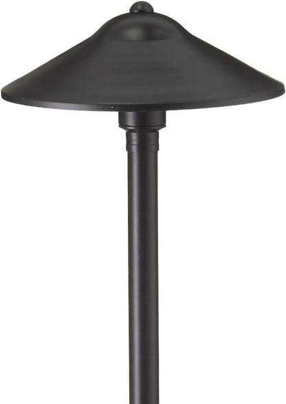 VOLT 12V Brass Max Spread LED Outdoor Path Light 4-Pack Expansion Kit (Black) for Low Voltage Landscape Lighting on Outdoor Pathway, Walkway, Garden, Driveway or Patio