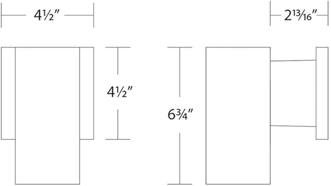 WAC Lighting, Cylinder LED Single Up or Down Indoor or Outdoor Wall Light 3000K in Bronze