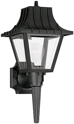 Generation Lighting 8720-32 Polycarbonate Outdoor Wall Lantern Outside Fixture, One - Light, Black | Lumora