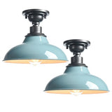 SAMTEEN Farmhouse Semi Flush Mount Ceiling Light 2 Pack