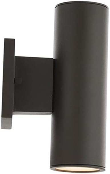 WAC Lighting, Cylinder LED Double Up and Down Indoor or Outdoor Wall Light 3000K in Bronze