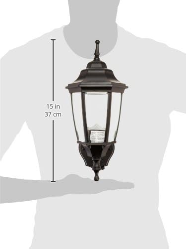 Boston Harbor DTDB 2076818 Dimmable Outdoor Lantern, (1) 60/13 W Medium A19/Cfl Lamp, Black