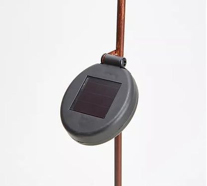 Ultimate Innovations Solar Metal & Glass Ball Pathway Lights (Yellow)