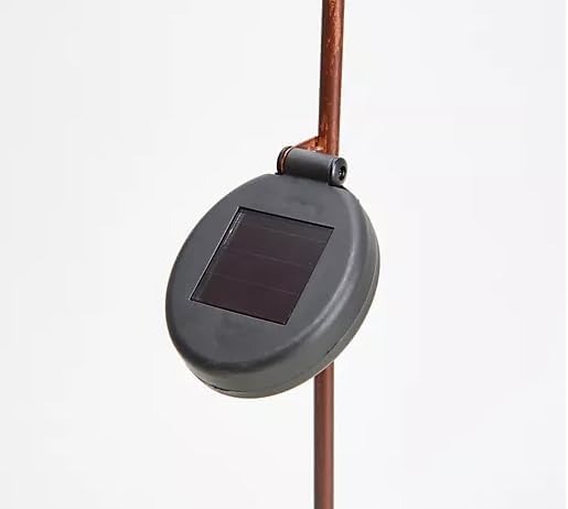 Ultimate Innovations Solar Metal & Glass Ball Pathway Lights (Blue)