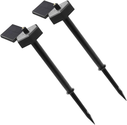 BESPORTBLE 2pcs Solar Yard Lights Outdoor Garden Solar-Powered Lawn Stake Path Lights Waterproof LED Landscape Lighting for Patio Lawn Decor
