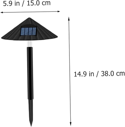 Solar Energy Mushroom LED Lawn Light, Waterproof Outdoor Garden Path Lamp Warm Light, Solar Powered Landscape Lighting for Yard and Patio