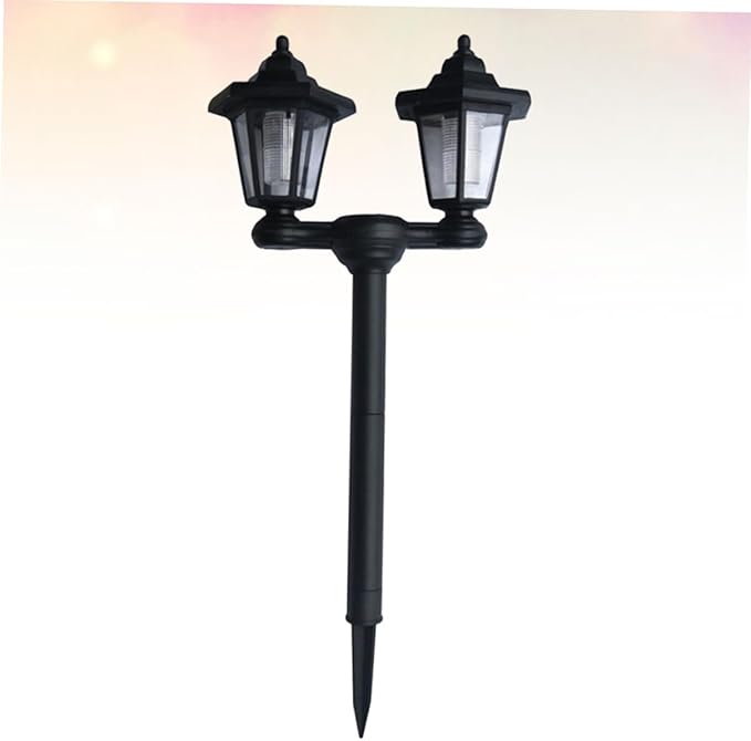 Sosoport Head Solar Garden Lights Ground Plug Solar Pathway Lights for Outdoor Decor for Lawn Patio Garden Park